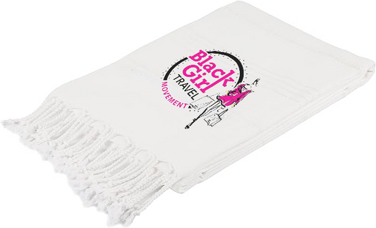 White beach towel